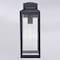 Vaxcel Kinzie 1 Light Dusk to Dawn Black Outdoor Wall Lantern Clear Glass T0567 - alternate 6